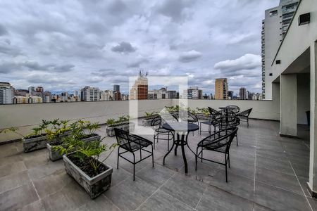 Studio para alugar com 32m², 1 quarto e 1 vagaTerraço