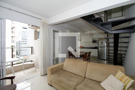  Sala de Estar e Jantar de apartamento à venda com 1 quarto, 100m² em Paraíso, São Paulo