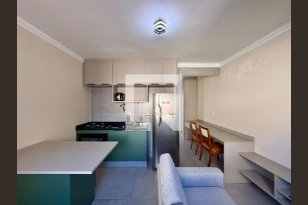 Sala de apartamento para alugar com 1 quarto, 34m² em Cidade Monções, São Paulo