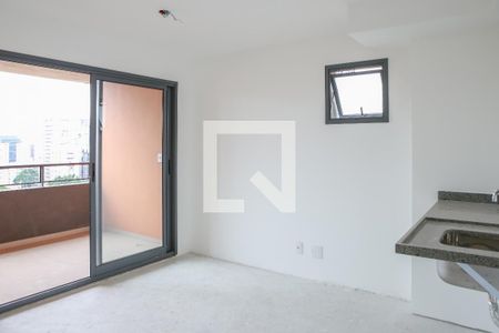 Sala e Cozinha de apartamento à venda com 1 quarto, 34m² em Perdizes, São Paulo