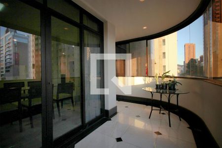 Varanda da Sala de apartamento à venda com 4 quartos, 203m² em Santo Agostinho, Belo Horizonte