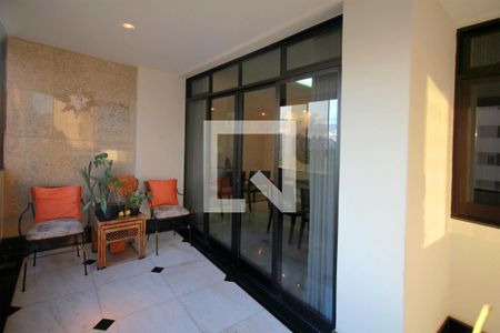 Varanda da Sala de apartamento à venda com 4 quartos, 203m² em Santo Agostinho, Belo Horizonte