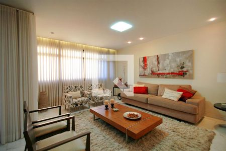 Sala de apartamento à venda com 4 quartos, 203m² em Santo Agostinho, Belo Horizonte