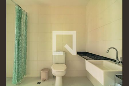 Banheiro de kitnet/studio à venda com 1 quarto, 27m² em Mirandópolis, São Paulo