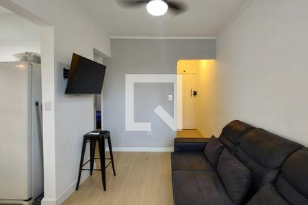 Sala de apartamento para alugar com 1 quarto, 45m² em Canto do Forte, Praia Grande