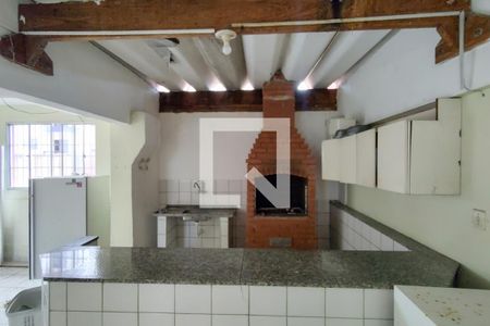 Área comum - Churrasqueira de apartamento para alugar com 1 quarto, 45m² em Canto do Forte, Praia Grande