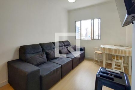 Sala de apartamento para alugar com 1 quarto, 45m² em Canto do Forte, Praia Grande