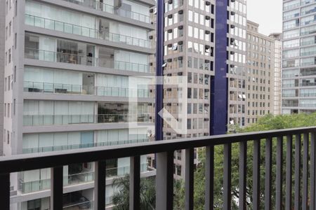 Vista da Varanda de kitnet/studio à venda com 1 quarto, 29m² em Indianópolis, São Paulo