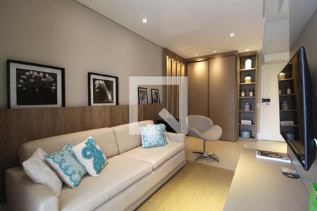 Sala de kitnet/studio para alugar com 1 quarto, 38m² em Indianópolis, São Paulo