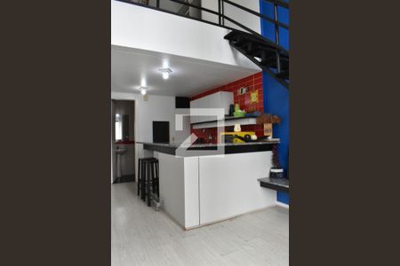Sala/Cozinha de apartamento para alugar com 1 quarto, 46m² em Centro, Curitiba