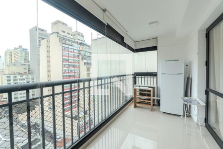 Sacada de apartamento à venda com 1 quarto, 42m² em Bela Vista, São Paulo