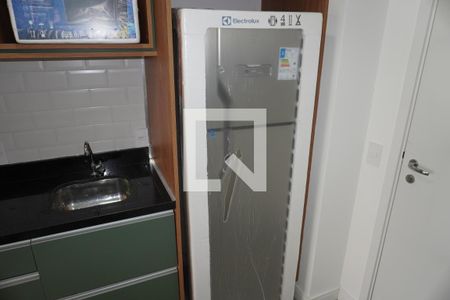 Cozinha de kitnet/studio para alugar com 1 quarto, 26m² em Cerqueira César, São Paulo