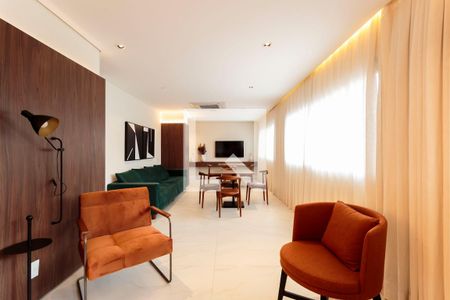 Área comum - Salão de festas de kitnet/studio à venda com 1 quarto, 32m² em Moema, São Paulo