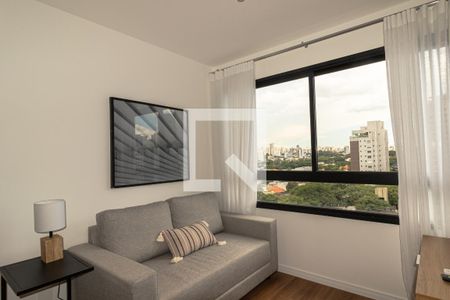 Sala de apartamento para alugar com 2 quartos, 40m² em Indianópolis, São Paulo