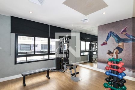 Área comum - Academia de apartamento para alugar com 2 quartos, 40m² em Indianópolis, São Paulo