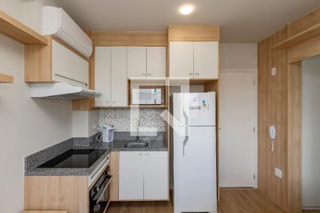 Sala/ Cozinha de apartamento para alugar com 1 quarto, 27m² em Chácara Santo Antônio (zona Sul), São Paulo