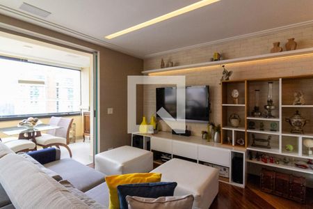 Sala de apartamento à venda com 4 quartos, 218m² em Brooklin, São Paulo