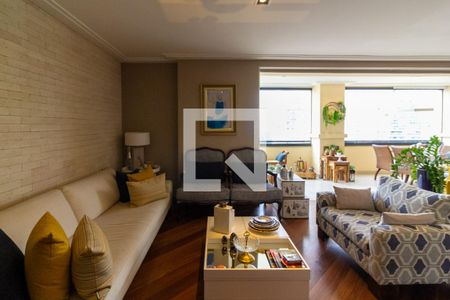 Sala de apartamento à venda com 4 quartos, 218m² em Brooklin, São Paulo