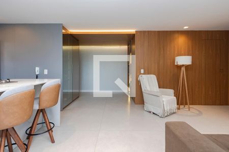 Sala de apartamento para alugar com 3 quartos, 108m² em Santo Amaro, São Paulo