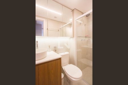 Banheiro Suíte 1 de apartamento à venda com 3 quartos, 108m² em Santo Amaro, São Paulo
