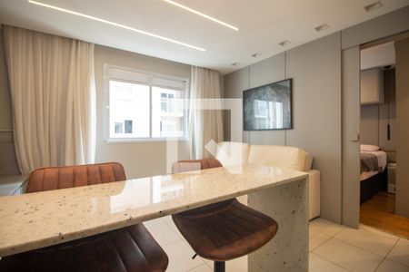 Sala de apartamento à venda com 1 quarto, 32m² em Jardim Caravelas, São Paulo