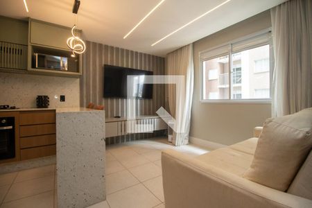 Sala de apartamento à venda com 1 quarto, 32m² em Jardim Caravelas, São Paulo