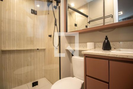 Banheiro de apartamento à venda com 1 quarto, 32m² em Jardim Caravelas, São Paulo