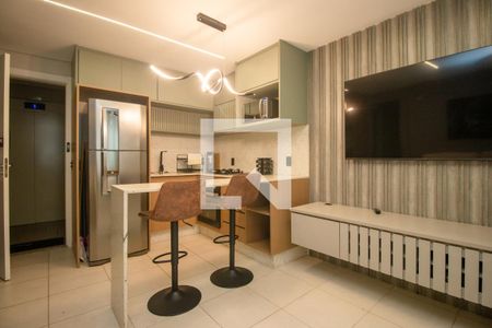 Sala de apartamento à venda com 1 quarto, 32m² em Jardim Caravelas, São Paulo