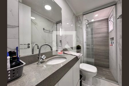 Banheiro de apartamento à venda com 2 quartos, 62m² em Paraíso, Santo André