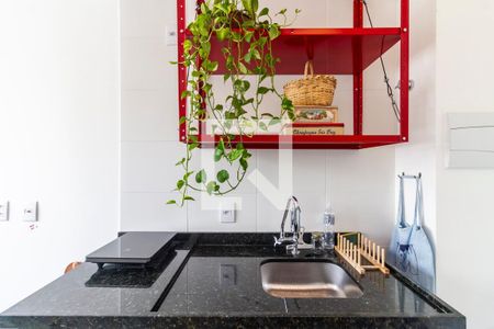 Cozinha de apartamento à venda com 1 quarto, 24m² em Pinheiros, São Paulo