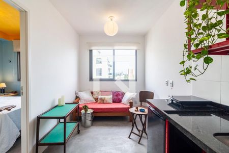Sala de apartamento à venda com 1 quarto, 24m² em Pinheiros, São Paulo