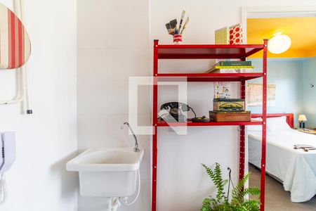 Cozinha de apartamento à venda com 1 quarto, 24m² em Pinheiros, São Paulo