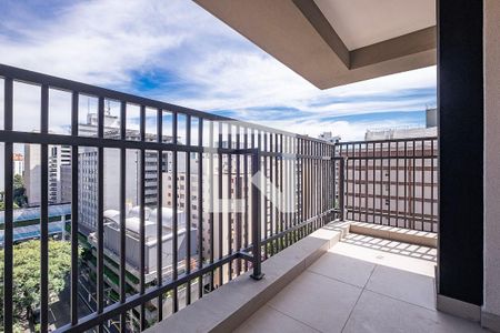 Varanda do Studio de kitnet/studio à venda com 1 quarto, 26m² em Paraíso, São Paulo
