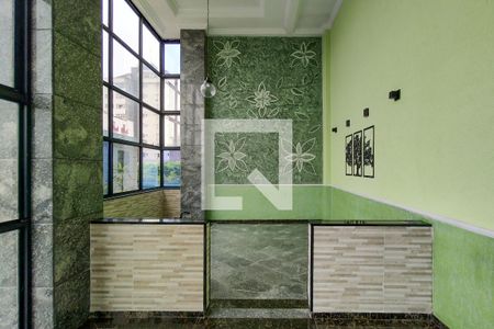 Hall de entrada de apartamento para alugar com 3 quartos, 110m² em Cidade Ocian, Praia Grande