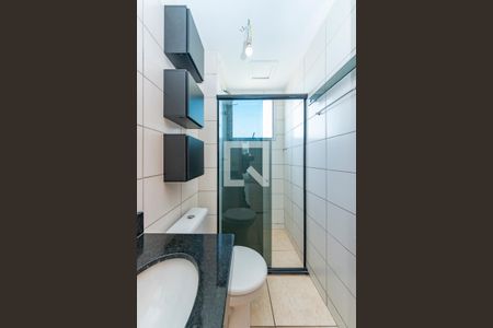 Banheiro de apartamento para alugar com 2 quartos, 52m² em Chacaras Reunidas Santa Terezinha, Contagem