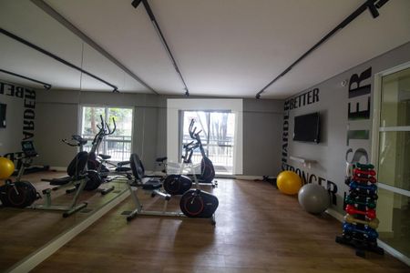 Área comum - Academia de kitnet/studio para alugar com 1 quarto, 37m² em Campo Belo, São Paulo
