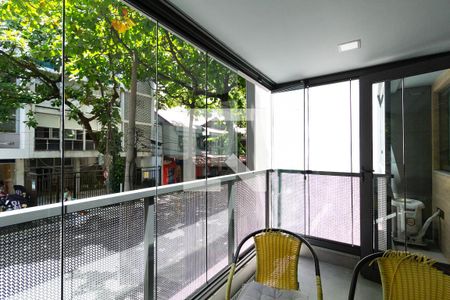 Varanda da sala de apartamento à venda com 1 quarto, 50m² em Ipanema, Rio de Janeiro