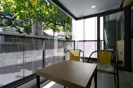 Varanda da sala de apartamento à venda com 1 quarto, 50m² em Ipanema, Rio de Janeiro