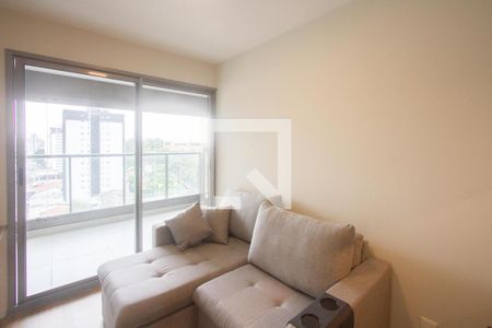 Sala de apartamento para alugar com 1 quarto, 43m² em Santo Amaro, São Paulo