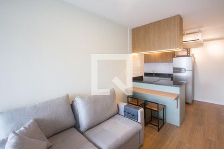 Sala de apartamento para alugar com 1 quarto, 43m² em Santo Amaro, São Paulo