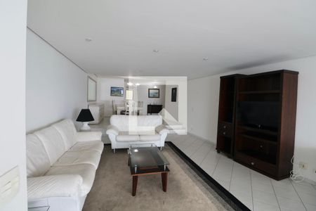 Sala de apartamento para alugar com 4 quartos, 180m² em Morro do Maluf, Guarujá