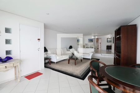 Sala de apartamento para alugar com 4 quartos, 180m² em Morro do Maluf, Guarujá