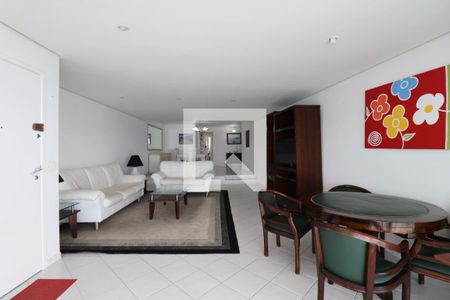 Sala de apartamento para alugar com 4 quartos, 180m² em Morro do Maluf, Guarujá