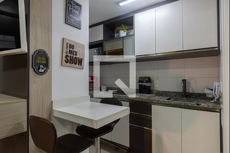 Cozinha de kitnet/studio para alugar com 1 quarto, 23m² em Consolação, São Paulo