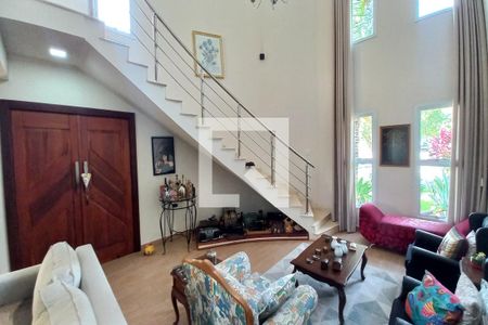 Sala de casa de condomínio à venda com 5 quartos, 310m² em Swiss Park, Campinas