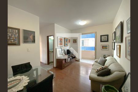 Sala de apartamento à venda com 3 quartos, 75m² em Havaí, Belo Horizonte