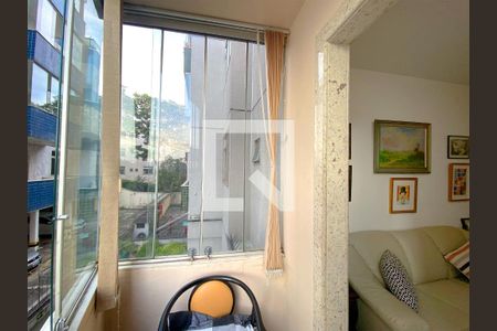 Varanda da Sala de apartamento à venda com 3 quartos, 75m² em Havaí, Belo Horizonte