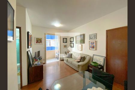 Sala de apartamento à venda com 3 quartos, 75m² em Havaí, Belo Horizonte