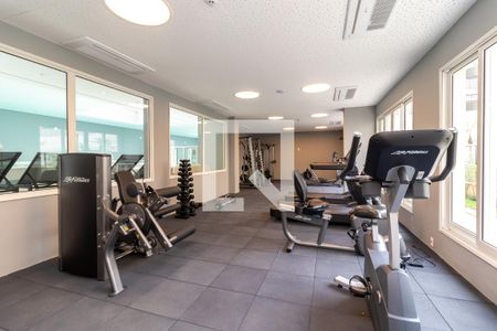 Área comum - Academia de apartamento para alugar com 1 quarto, 22m² em Santana, São Paulo