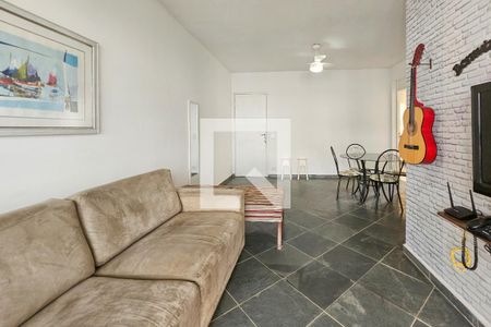 Sala de apartamento para alugar com 2 quartos, 90m² em Vila Júlia, Guarujá